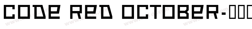 Code Red October字体转换